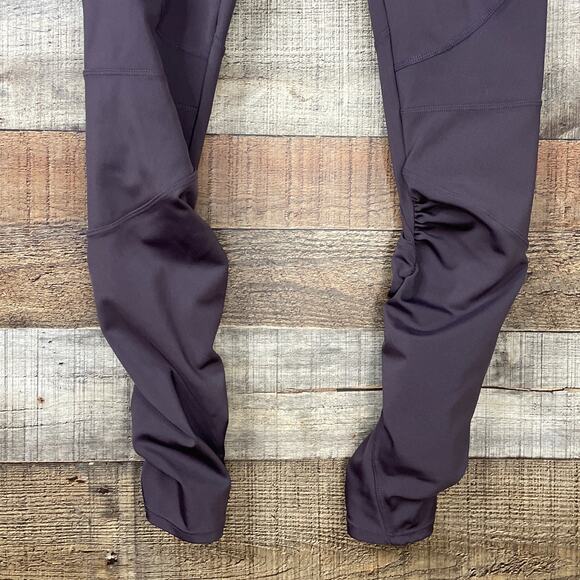 Free People Movement Freeform Ruched Leggings High Rise Mocha Brown Size Medium - Picture 3 of 11